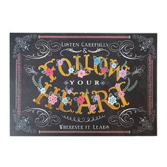 Punch Studio Greeting Card (Message x Black)