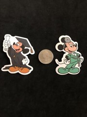 Disney Stickers – Mickey Mouse Graduate and Doctor Mickey lot of 2 Stickers New