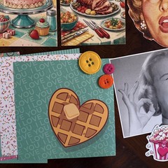 60+ Pc. Lot Junk Journal Ephemera Embellishments Recipes Baking Retro 1950’s