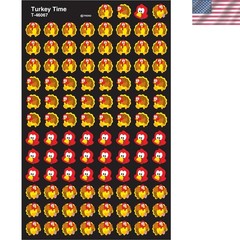 Turkey Time Stickers – 800 Cartoon SuperShapes for Classroom Incentives