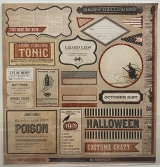 My Mind’s Eye 12×12 Accessory Sheet-Variations-Lost & Found Halloween & More