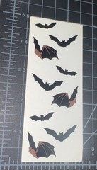Mrs Grossman BATS Stickers Vintage Retired 1994 black halloween 3 Mods