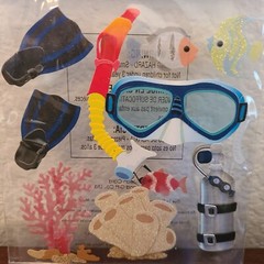20 Pks/Sheets Stickers, Embellishments 4 Crafts, Scrapbooking Summer, Water #155