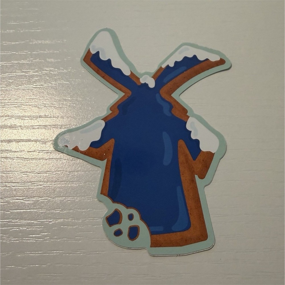 Dutch Bros Sticker/ decal Blue Brown White windmill