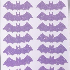Glitter Bat Stickers! – Choose a Size & Color! – Multicolor Glitter