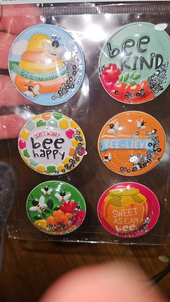6 Shaker Stickers 3Birds Design Stickers Hello Thank You Awesome Just a Note Lov