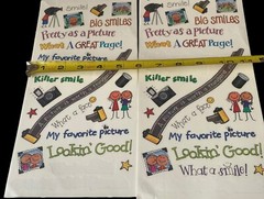 MAMBI sticker Sheets Set Of 2 Camera Pictures Smile 2001 Open & Missing