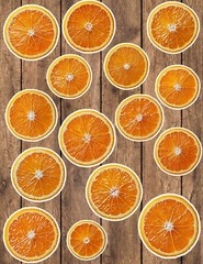 Orange Slices Die Cut Vinyl Stickers Set Scrapbooking Laptop Waterbottle