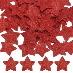 2.2″x2.2″ Star Foam Stickers, 120Pcs EVA Glitters Foam Shape Sticker, Red
