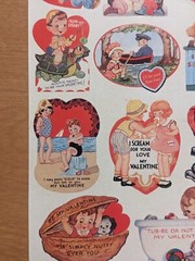 Gifted Line Adorable Vintage Style Valentine Stickers 3 Sheets New
