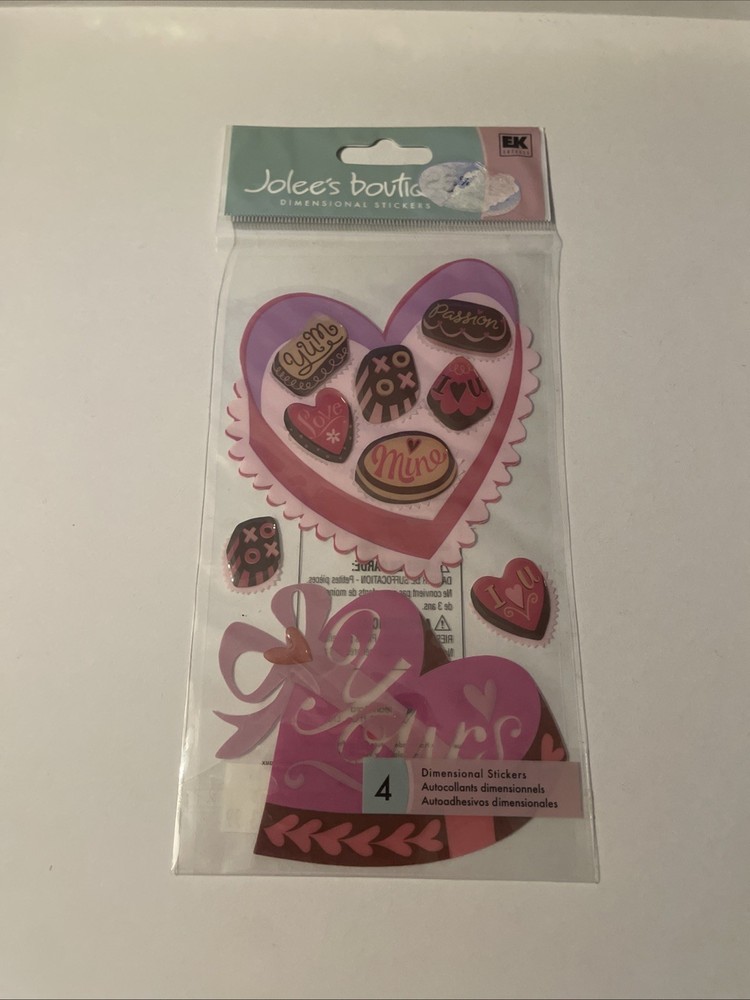 Jolee’s BOX OF CHOCOLATES Stickers ~embellishment set~Beautiful! Quick Ship!!