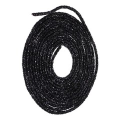 5 Yard 6mm Glitter Sequins Rope Rhinestone Cord Black 6mmx 450cm