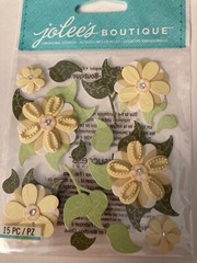 Jolee’s Boutique- Cream Buds Flowers- 15 pieces from 2019