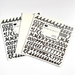 Creative Memories ABC/123 Sophisticate Letter Number Stickers 1 Sheet 3/4″ New