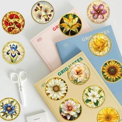 50 Pcs Gold Foil Stickers PET Transparent Waterproof Decals for Journal Phone La