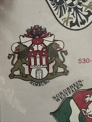 Stickers Sheet Coats Of Arms Of Various German States And Cities Sealed