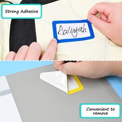 200 Blank Name Labels Stickers 3.5×2.25 Inch Perforated Sheets School Office Hom