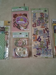 K & Company Scrapbooking Stickers, Borders, Frames Embellished Lot. Wysiwyg