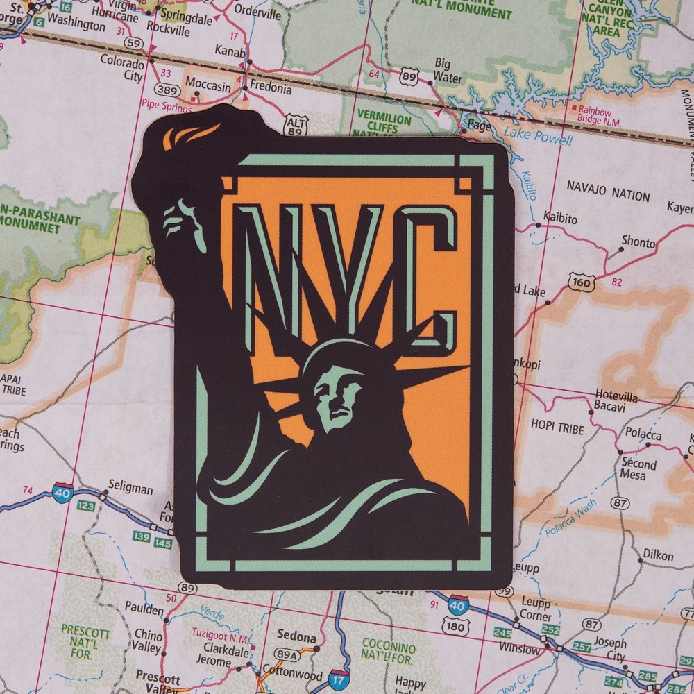New York Weatherproof Vinyl Travel Sticker – Gift or Souvenir