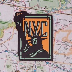 New York Weatherproof Vinyl Travel Sticker – Gift or Souvenir