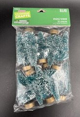 CHRISTMAS Paper Crafts Mini Trees 10pcs 2.5″ Brother Sister Design Studio