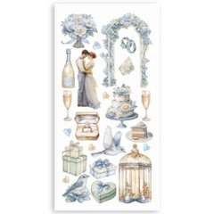 Stamperia – TIMELESS – DOUBLE FACED PAPER CUT-OUTS – 6″ X 12″ – 4 SHEETS