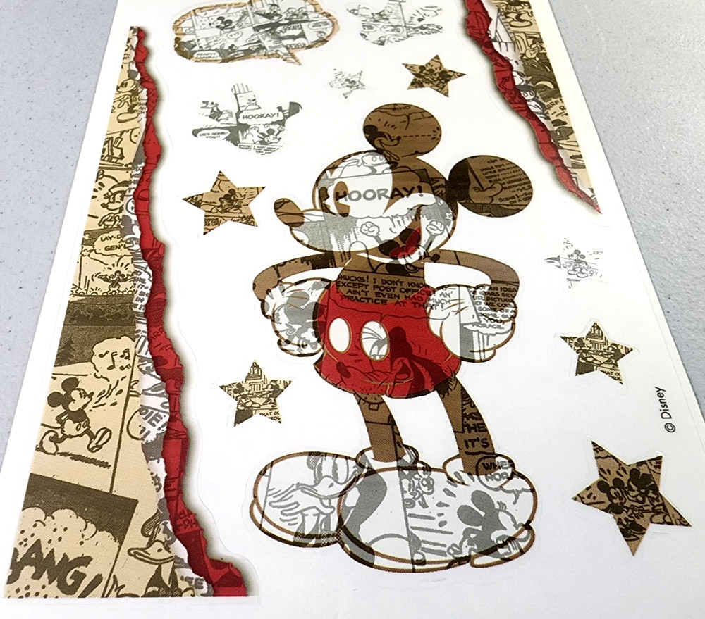 Sandylion Disney Mickey Mouse Comics Clear Stickers 2003 Vintage Scrapbook NOS