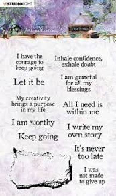 STUDIO LIGHT – ACRYLIC STAMPS – SENTIMENTS