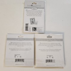NEW Lot 3 Metal Accents Tags Labels Framed Words Pull Tags Tim Coffey Marcella-Z