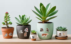 300 Peeking Cats and Dogs Stickers for Kids and Adults, for Crafts and Decor
