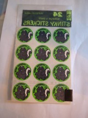 TREND Stinky stickers Scratch ‘n Sniff 1980 Sealed Pack of 24 Skunk & Licorice