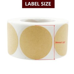 500Pk 1.5″ Scratch Off Stikcers Round Adhesive Stickers for Baby Shower Wedding