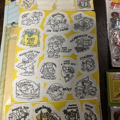 Vintage 1980s Cabbage Patch Kids Puffy Stickers 1983-new & Color Stickers Used