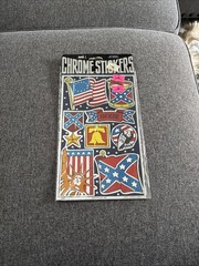 NEW! Vtg! 1984 Chrome Stickers Morgan Mark 1 Large Sheet USA Dixie Pride Trump