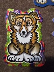 Cat And Dog Holographic Stickers Vintage 1998 CEI Made In The USA