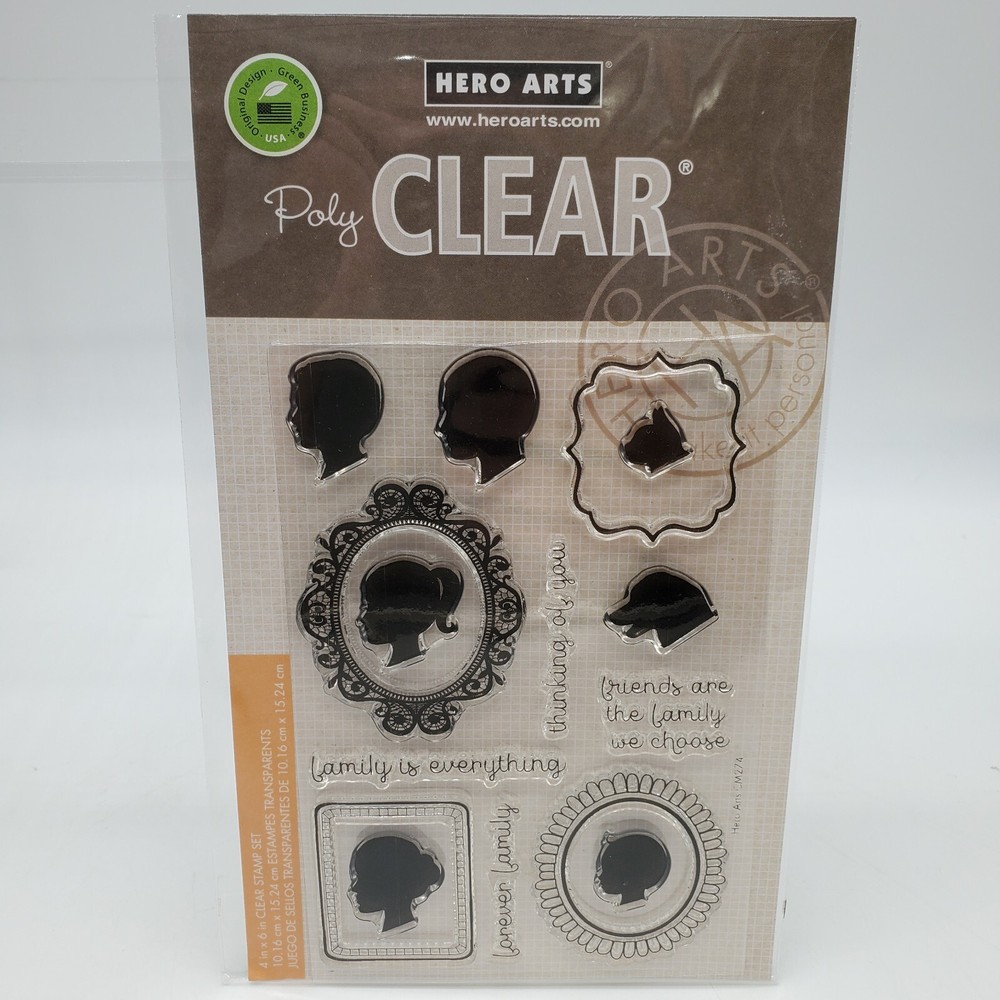 Hero Arts Acrylic Stamp Family Portrait Clear Stamp Set CM274