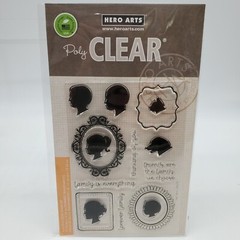 Hero Arts Acrylic Stamp Family Portrait Clear Stamp Set CM274