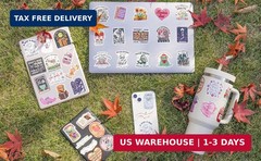 300 PCS Book Stickers for Kindle, Bookish Sticker Pack Reading Glitter Waterproo