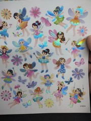 Fairies Flowers And Butterflies Sticker Sheet Craft Stickers 2 Sheets