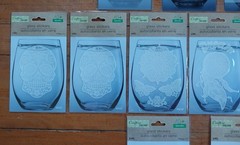 Lot of 11 CRAFTER’S SQUARE Paper Crafts Rub-On and Magic-On GLASS 27 Stickers
