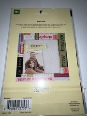 Making Memories Family Word Fetti Stickers 114 Stickers NIP
