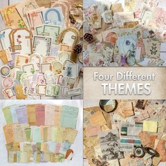 Scrapbook Paper, 400 sheets of journaling supplies for Vintage Crafts Planner Bu
