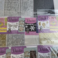LOT of 18 Hot Off The Press Dazzles Stickers Variety Transers Nature Holiday NEW