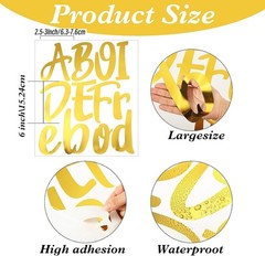 576pcs Classroom Vinyl Letter Stickers