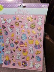 3 New Packs Of 50 Stickers Easter Total 150