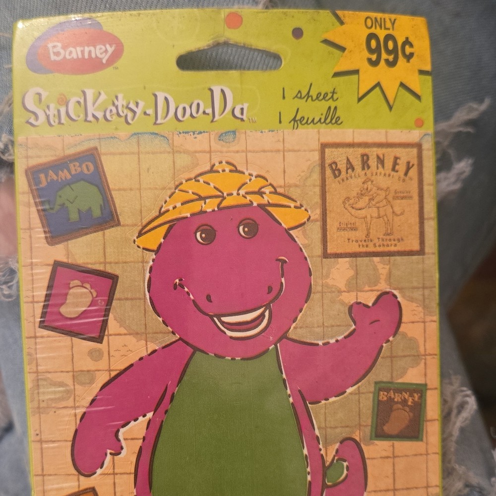 Barney Stickety-Doo-Da multicolor scrapbooking stickers cartoons & characters