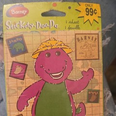 Barney Stickety-Doo-Da multicolor scrapbooking stickers cartoons & characters