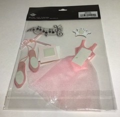 Paper Studio La Petites Ballet Ballerina 3D 3 D Stickers Set Of 2 Packs Sealed