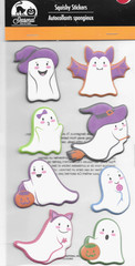 Halloween Ghosts Bat Pumpkin Witch Treat Trick Crafter’s Square Puffy Stickers