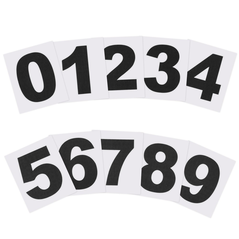 3″ Reflective Number Stickers 0-9, 2Set Mailbox Number Decals, Black